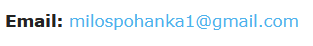 adresa elektronickej posty milos pohanka
